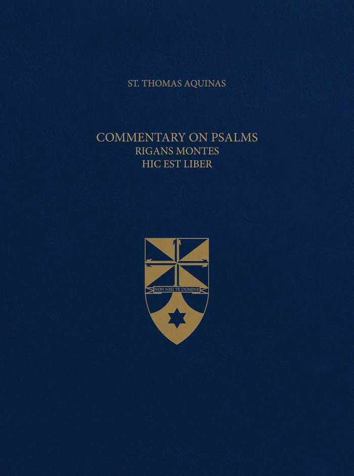Aquinas' Commentary on Psalms (Latin-English) Imitation Leather