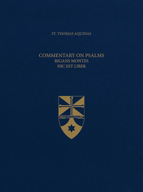 Aquinas' Commentary on Psalms (Latin-English) Imitation Leather
