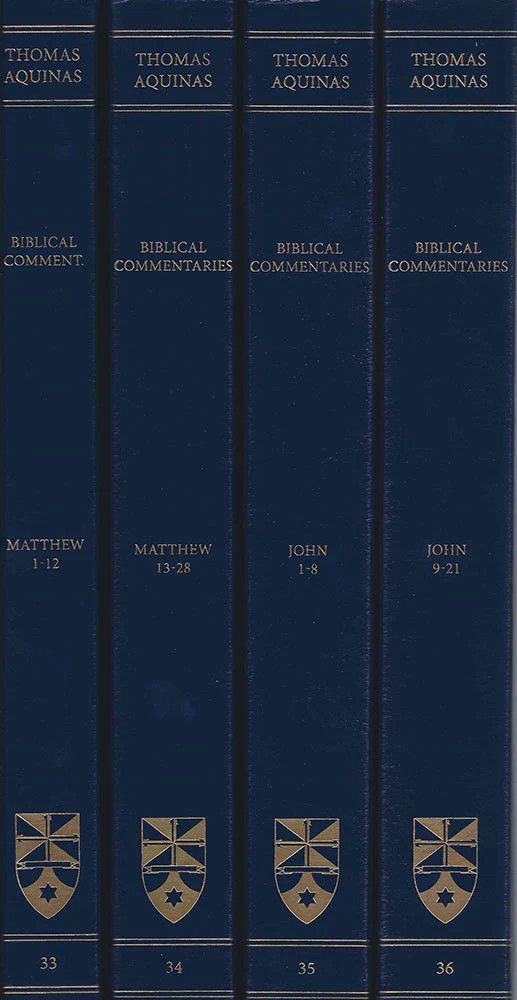 Aquinas' Commentary on the Gospels of Matthew and John: Complete Set (Latin-English Opera Omnia) Imitation Leather