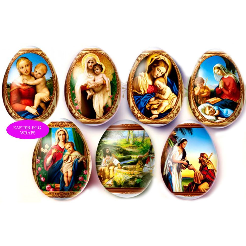 Religious Icon Egg Wraps (7 wraps)