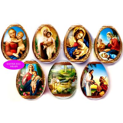 Religious Icon Egg Wraps (7 wraps)