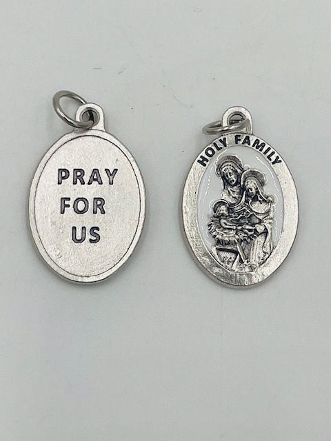 Holy Family Premium Enameled Medal 1"