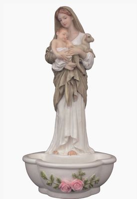 L'innocence Font/Rosary Holder  in Color 7.5"