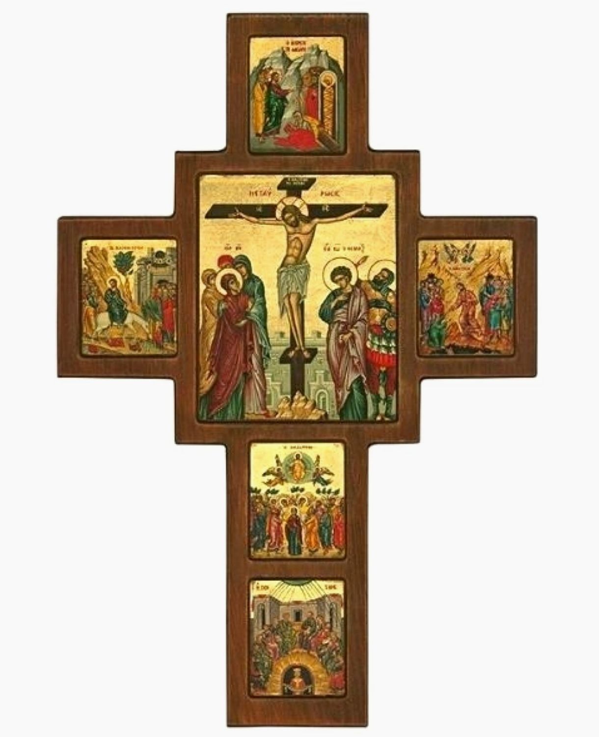 The Crucifixion of Jesus Christ and Scenes of His Life Icon