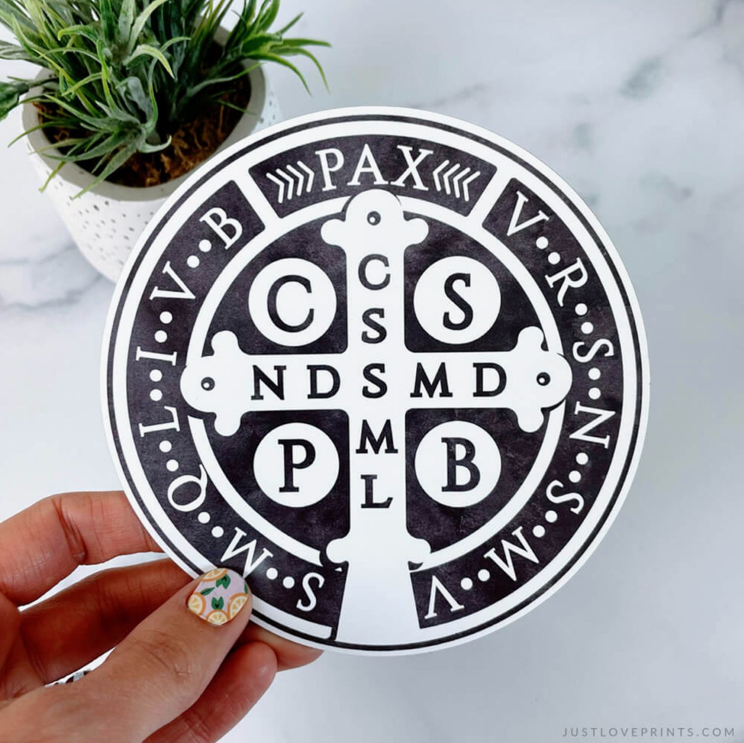St Benedict Medal Car Magnet