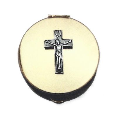 Pyx with Crucifix, small 2 1/8" x 1/2"