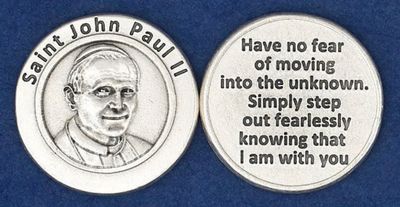 St John Paul II pocket prayer token/coin