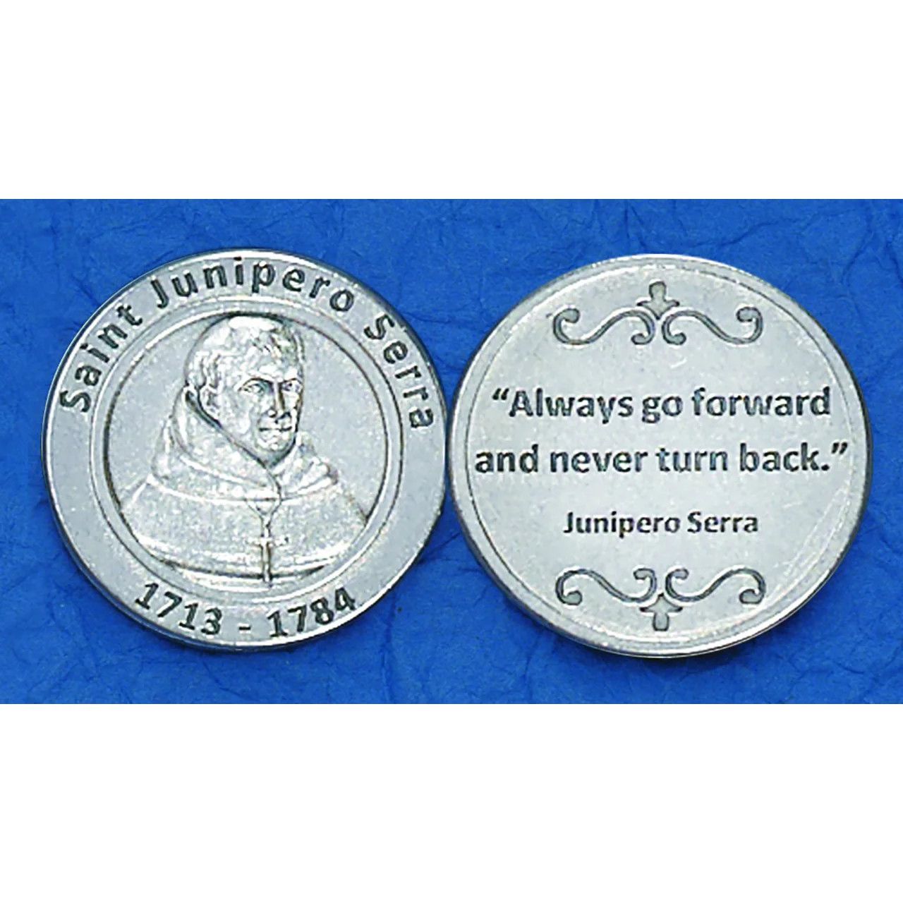 St Junipero Serra prayer pocket/prayer token