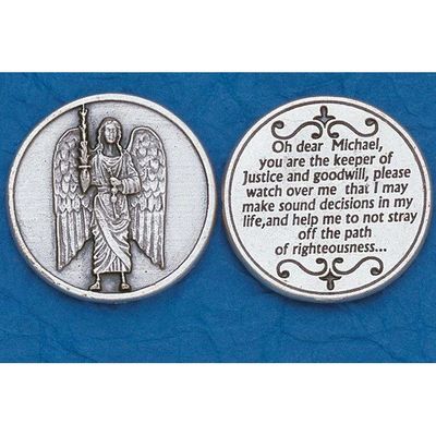 Archangel Michael prayer pocket token/coin