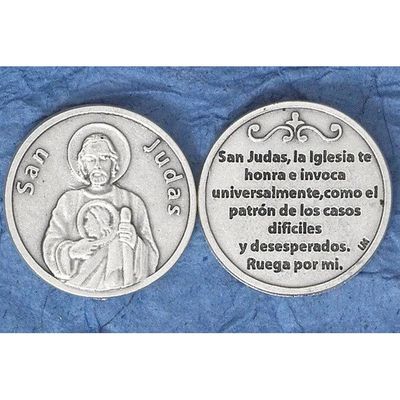 San Judas pocket prayer token/coin