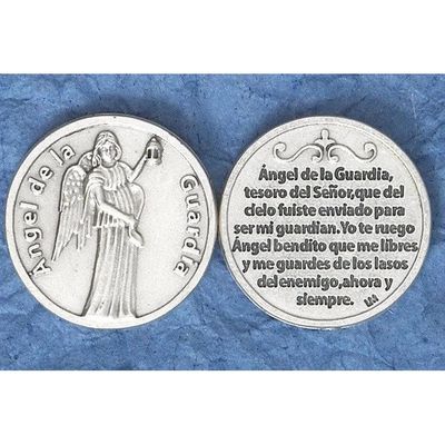 Angel de la Guarda pocket prayer token/coin