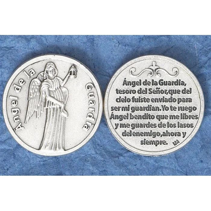 Angel de la Guarda pocket prayer token/coin