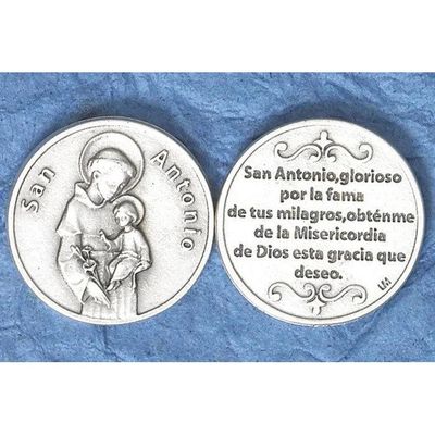 San Antonio pocket prayer token/coin