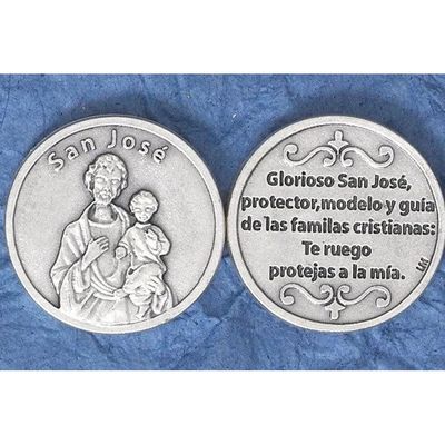 San Jose pocket prayer token/coin
