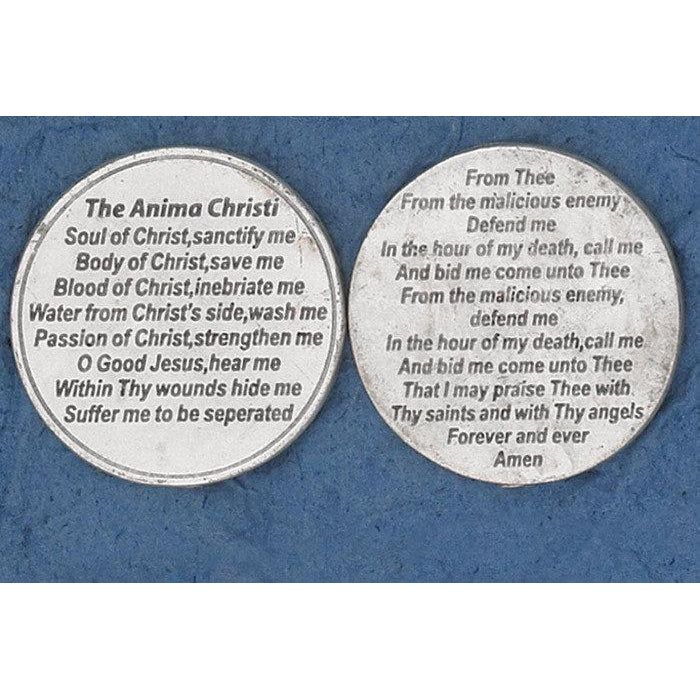Anima Christi pocket prayer token/coin