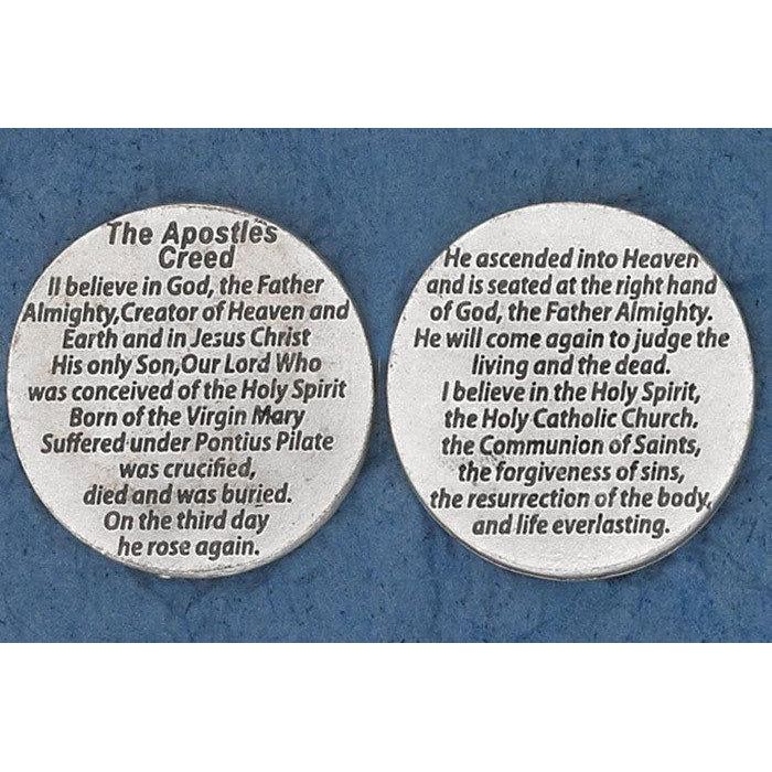 Apostles Creed pocket prayer token/coin