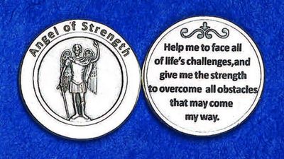 Angel of Strength pocket prayer token/coin