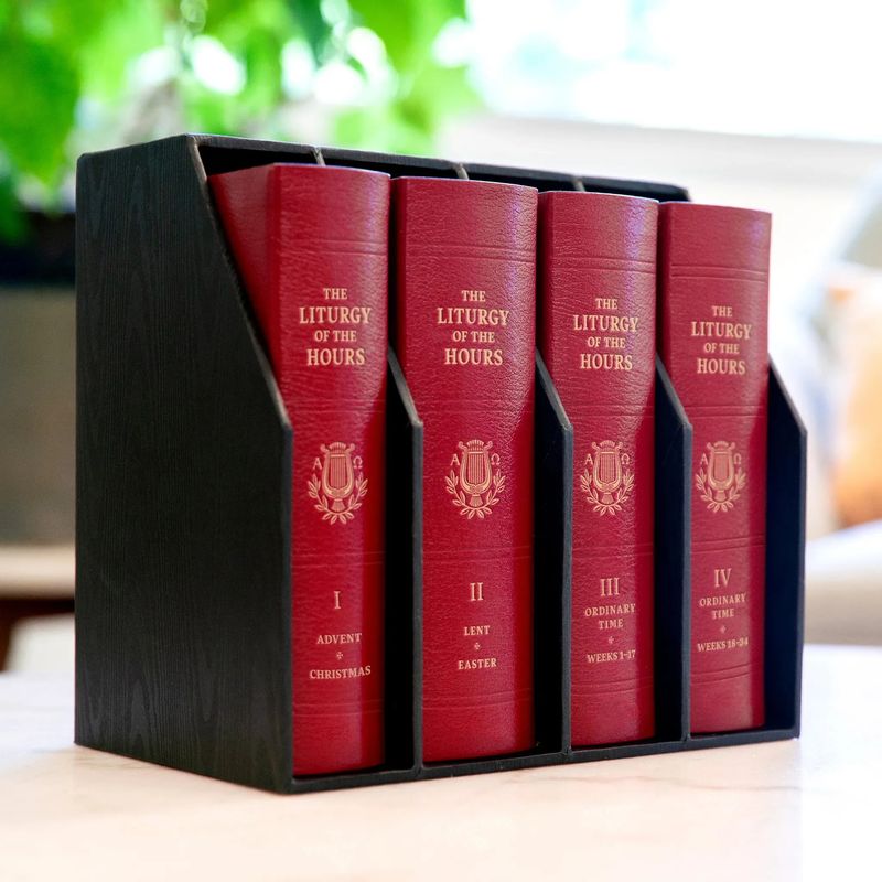 The Liturgy of the Hours, Second Edition - 4-Volume Bundle, Standard Print &amp; Bonded Leather
