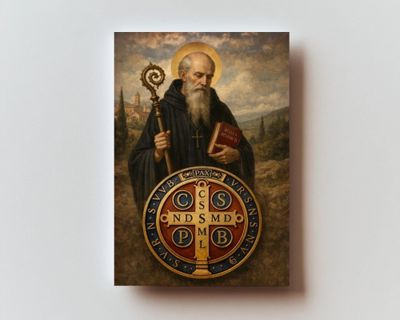 St Benedict Renunciation of Spirits Prayer Holy Card