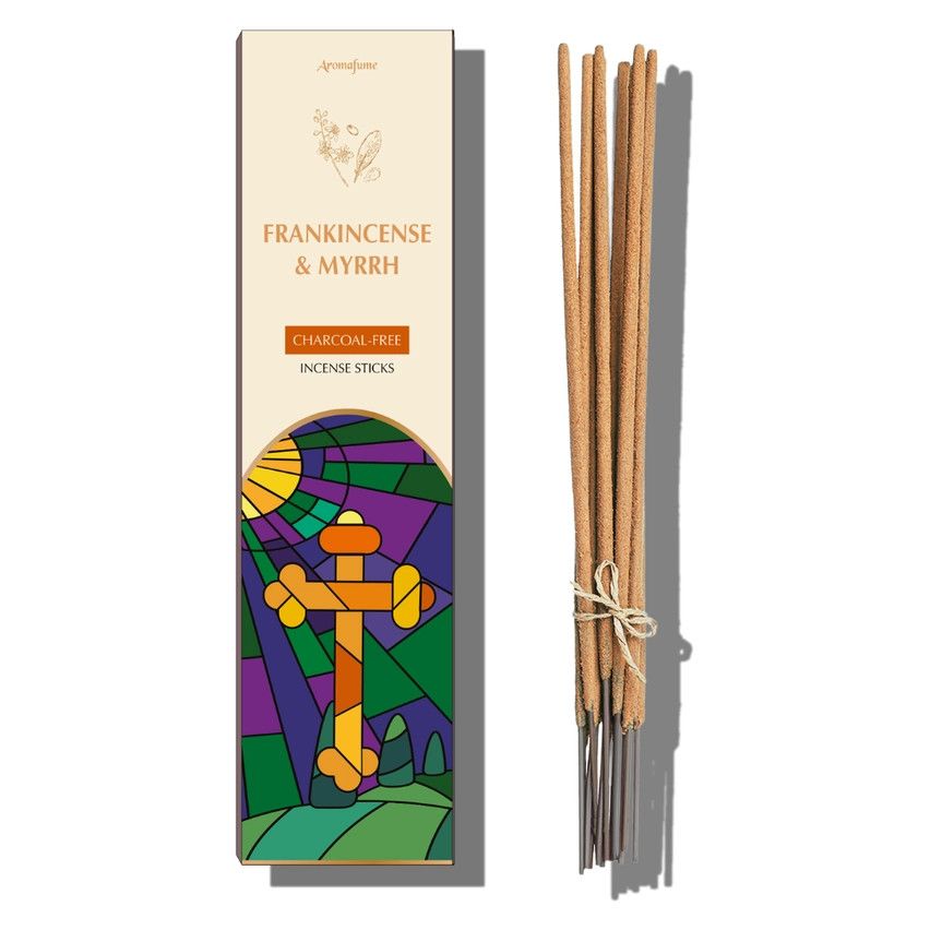 Frankincense &amp; Myrrh Incense Sticks - Charcoal-Free