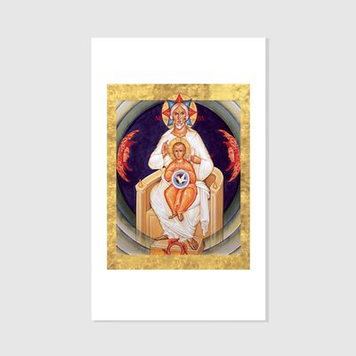 Holy Trinity (Paternitas) - Icon Holy Card Holy Trinity (Paternitas) - Icon Holy Card