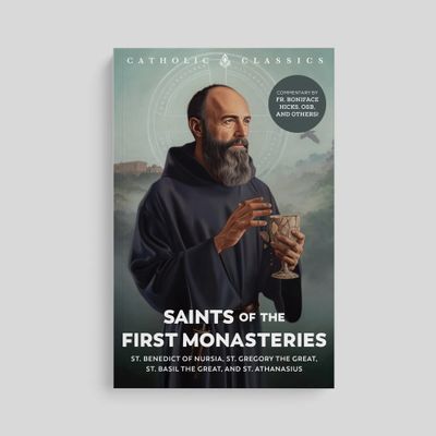 Saints of the First Monasteries: St Benedict of Nursia, St Gregory the Great, St Basil the Great, and St Athanasius
