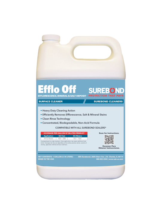 Paver Cleaner - Efflo Off - Efflorescence, Mineral & Salt Deposit Cleaner