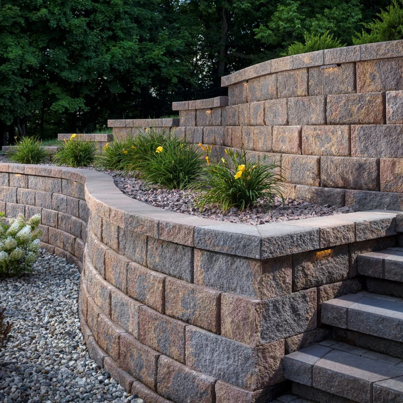 Diamond® 10D Retaining Wall