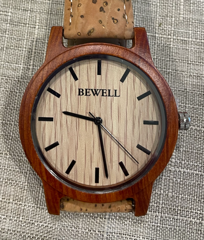Sandalwood Watch 40 mm with Cork Band