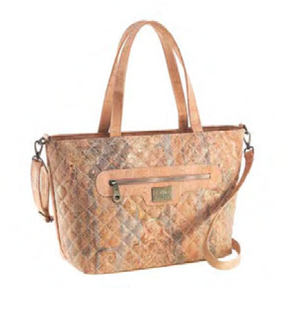 Medium quilted Cork Shoulder Bag C626