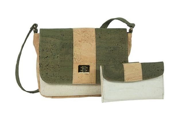 Emerald Cork Shoulder Bag