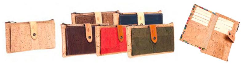 Slim Profile Women's Cork Wallet