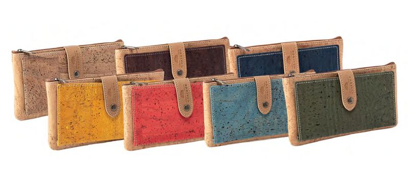 Slim Profile Women's Cork Wallet