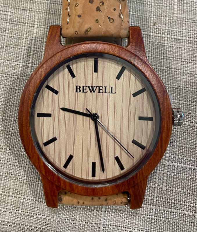 Sandalwood Watch 40 mm with Cork Band