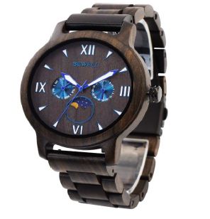 Black sandalwood watch