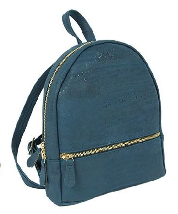 Dark Blue Cork Backpack