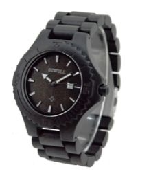 Ebony wood watch