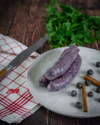 Blåbär-Bratwurst Blåbär-Bratwurst