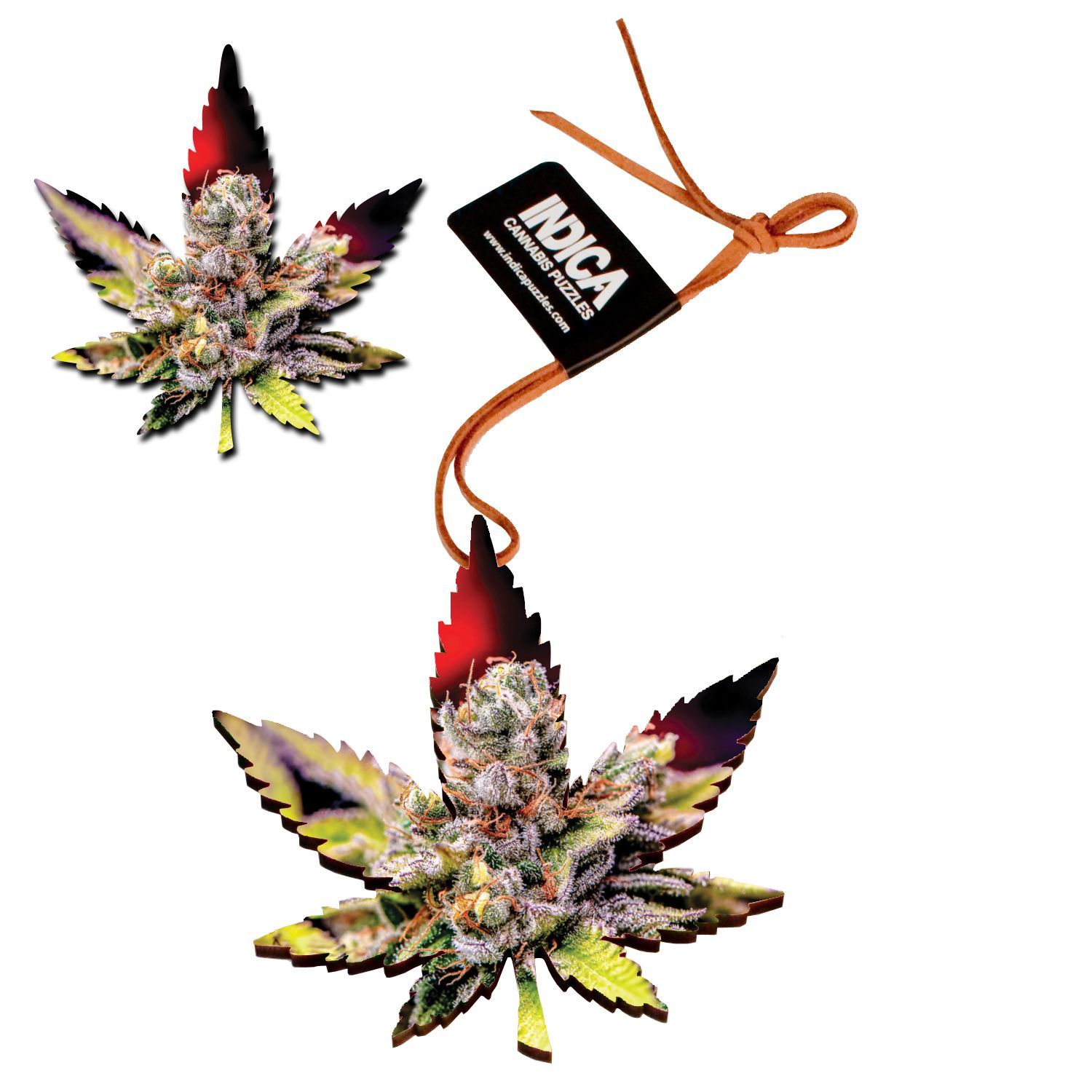 Leaf Shape Magnet/Ornament: "Colins Mandarin Temple"