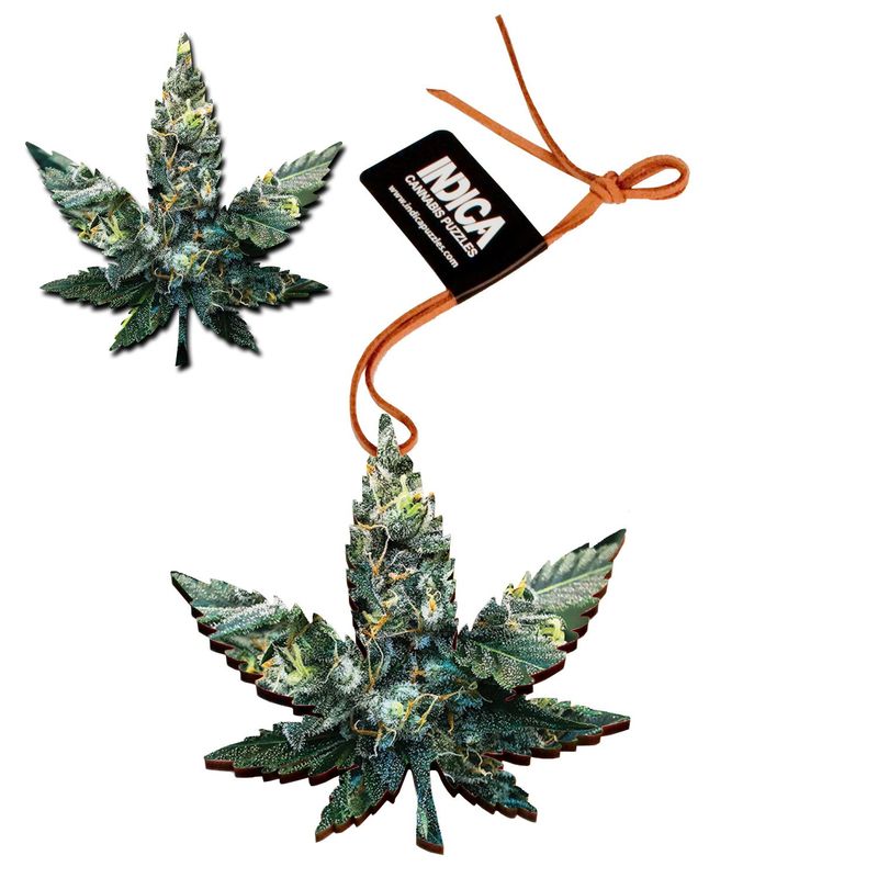 Leaf Shape Magnet/Ornament: "Witches Fuel"