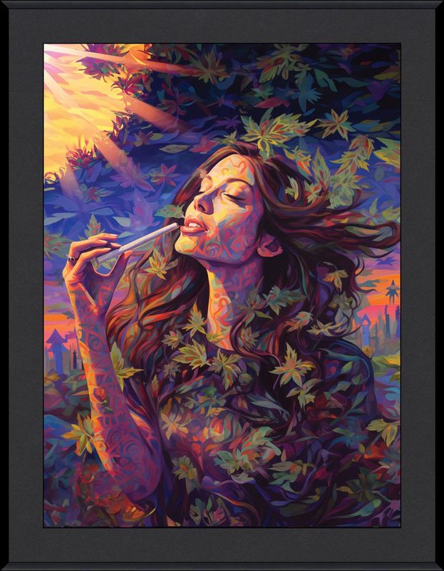 Ray Heere " Canna Bliss" Wall Art - Framed