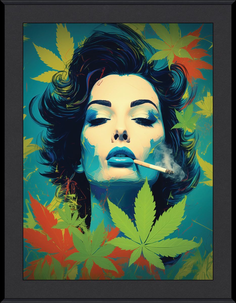 Ray Heere " Lady Daisy" Wall Art - Framed