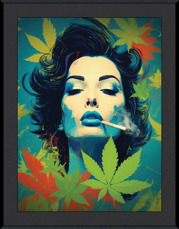 Ray Heere " Lady Daisy" Wall Art - Framed