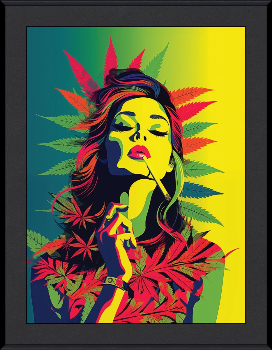 Ray Heere " Flirty Slurty" Wall Art - Framed