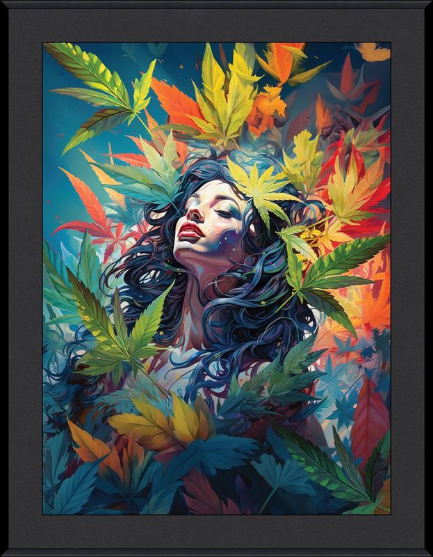 Ray Heere " Blue Anna" Wall Art - Framed