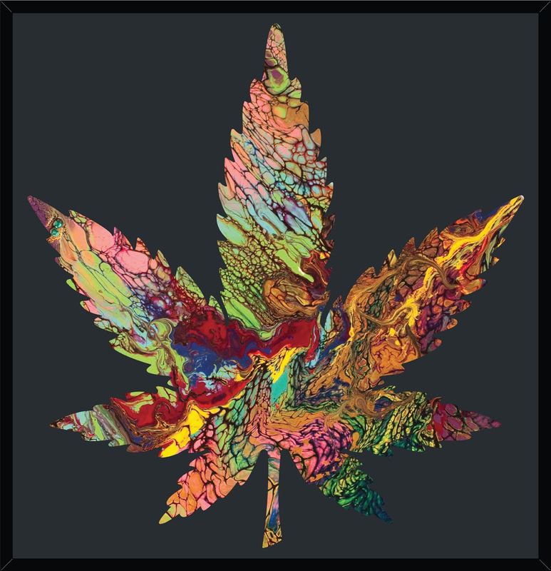 Indica "Marble Haze" Wall Art - Framed