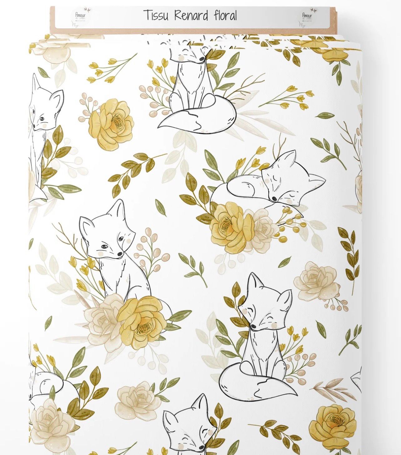 Carnet de santé renard floral