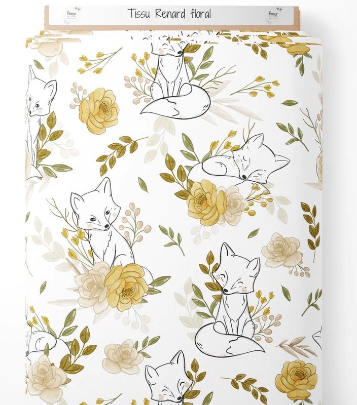 Carnet de santé renard floral