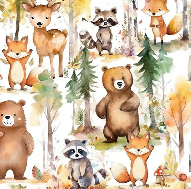 Chancelière animaux de la forêt