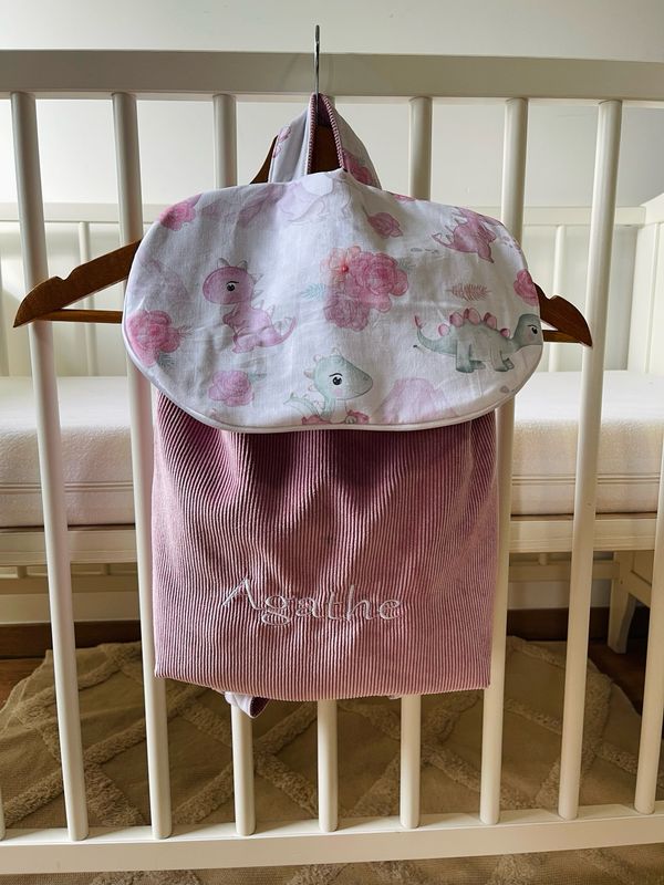 Sac à dos dinosaures rose